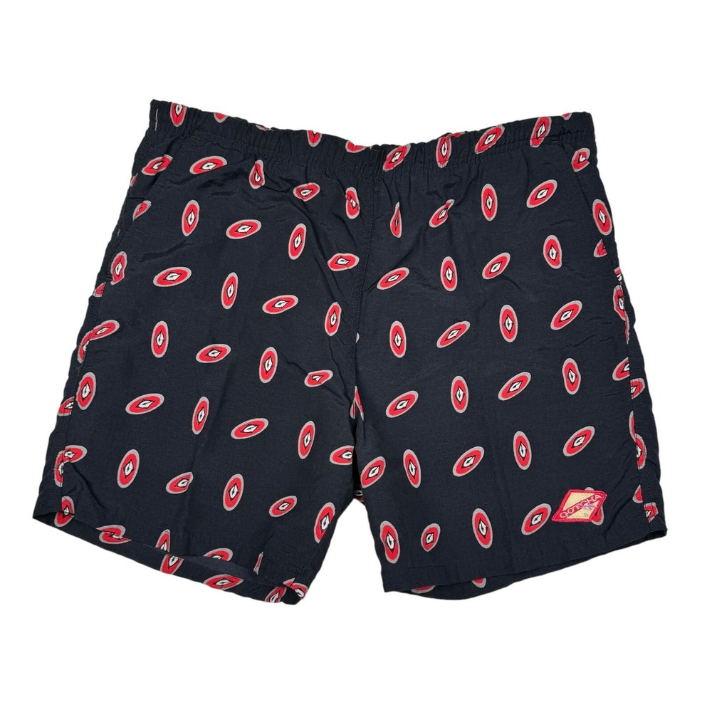 Vintage 90s Gotcha Swim Shorts Adult 30 - Black Red Eyeball Print
